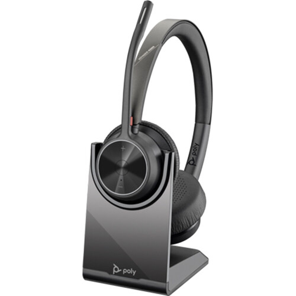 Poly Voyager 4320 USB-C Bluetooth Headset with BT700 Dongle and Charging Stand (77Z31AA, 218479-01) New 1