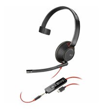 HP Poly Blackwire 5210 Monaural USB-C/A Adapter Headset (805H4AA, 8X230AA) New