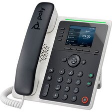 Poly Edge E220 IP Phone and PoE-enabled (82M87AA, 2200-86990-025) Like New 1