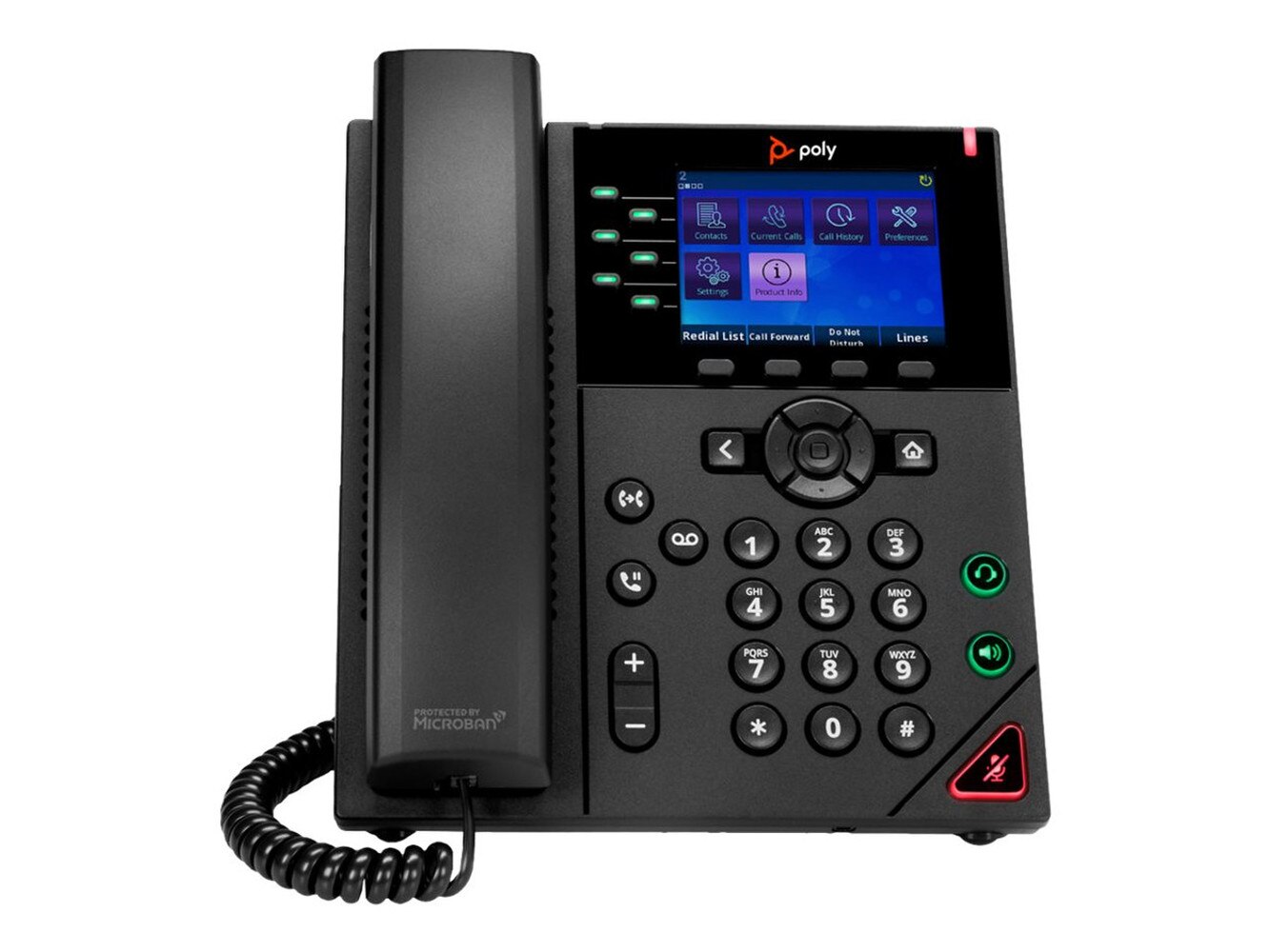 Poly VVX 350 6-Line IP Phone (89B68AA, 2200-48830-025) New 1