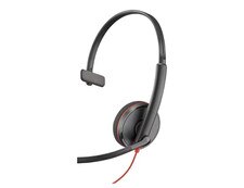 Poly Blackwire 3210 Monaural USB-C Headset +USB-C/A Adapter - Bulk (8X214A6, 8X214AA) New 1