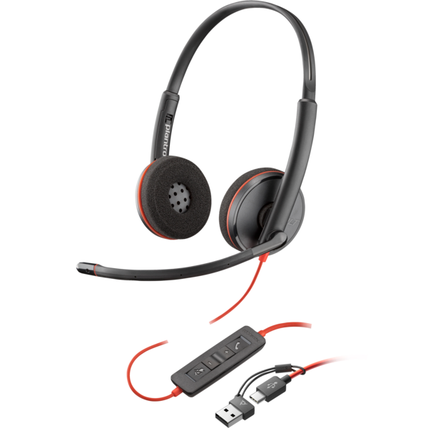 sabp様 HP Poly Blackwire 3225 Stereo USB-C Headset +3.5mm Plug +USB-C/A