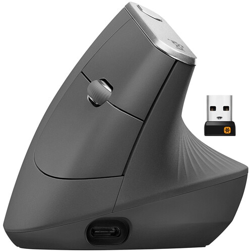 Logitech MX Vertical Advanced Ergonomic Mouse - Graphite (910