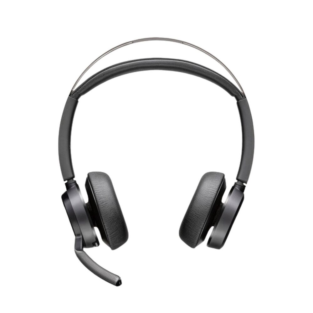 Poly Voyager Focus 2 Microsoft Teams USB-C-C Headset +USB-C/A Adapter with Charging Stand (9T9J6AA#AC3, 214433-02, 77Y90AA) New 3