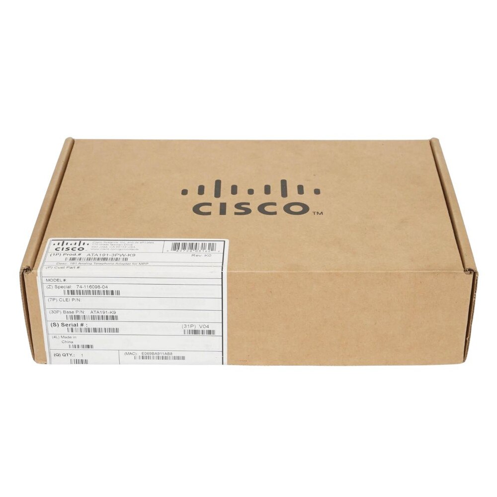 Cisco ATA 191 Analog Telephone Adapter (ATA191-3PW-K9) New 7