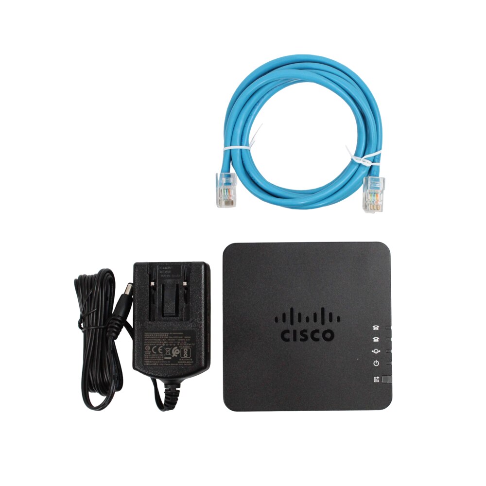 Cisco ATA 192 Multiplatform Analog Telephone Adapter (ATA192-3PW-K9) New 9