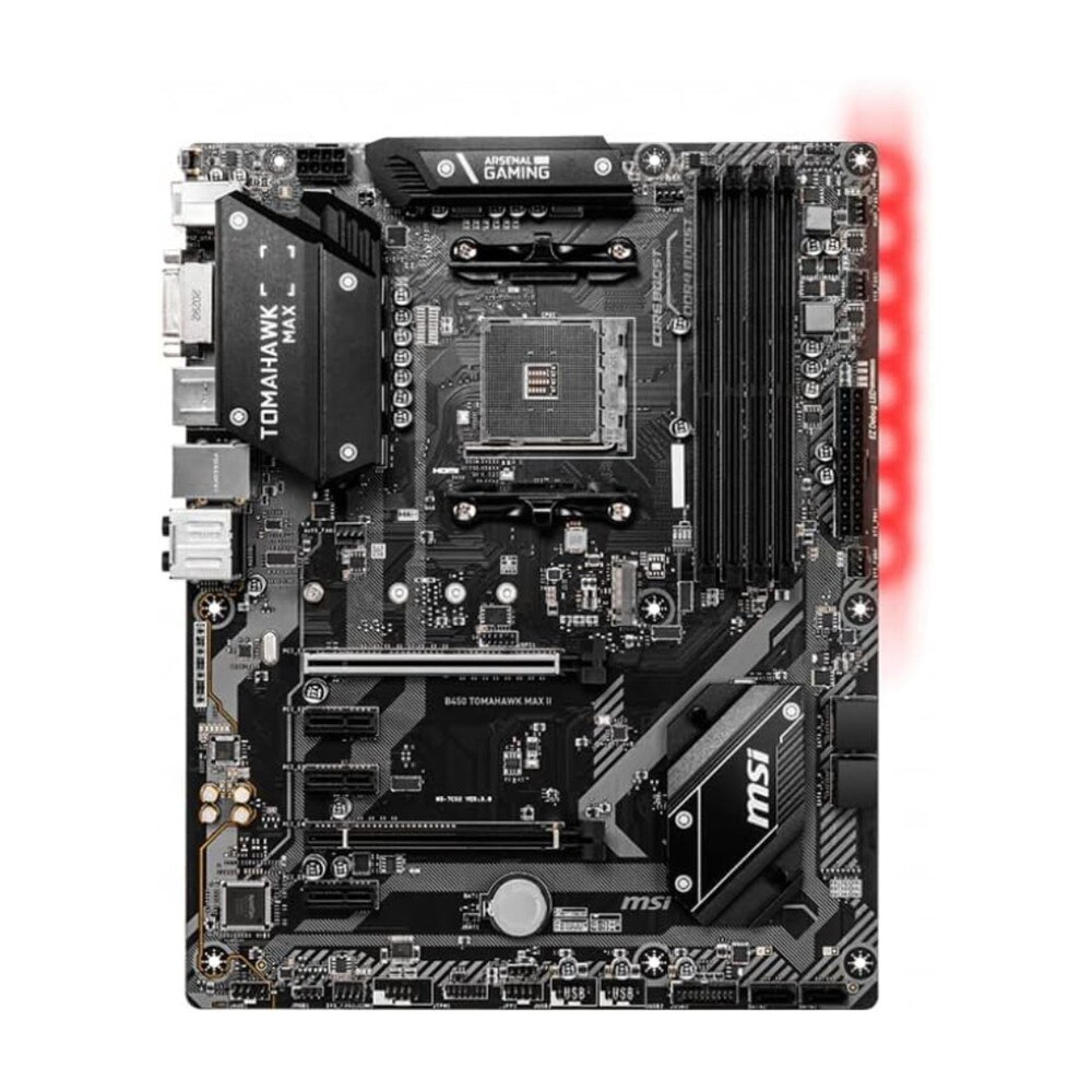 MSI B450 Tomahawk MAX II Motherboard | AM4 Socket, DDR4, M.2 Support | New 2