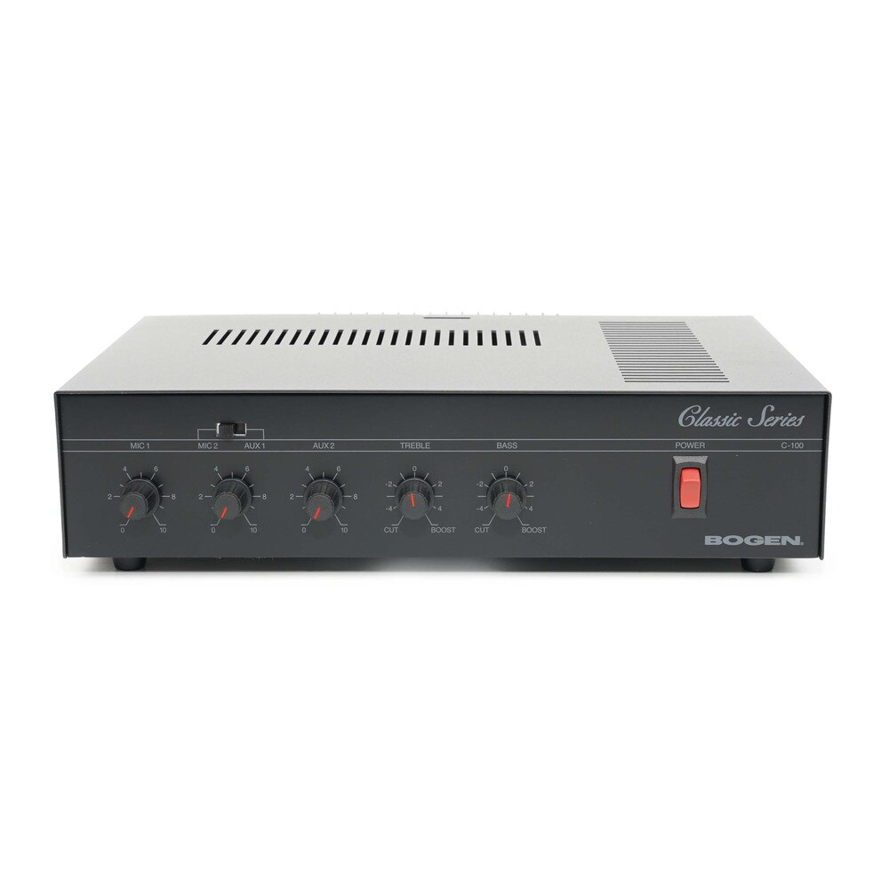 Bogen C100 100 Watt Public Address System Amplifier Classic Series Mixer Amplifier Like New 2