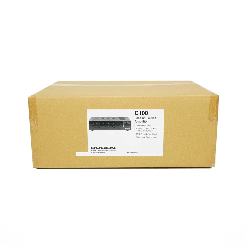 Bogen C100 100 Watt Public Address System Amplifier Classic Series Mixer Amplifier New 5