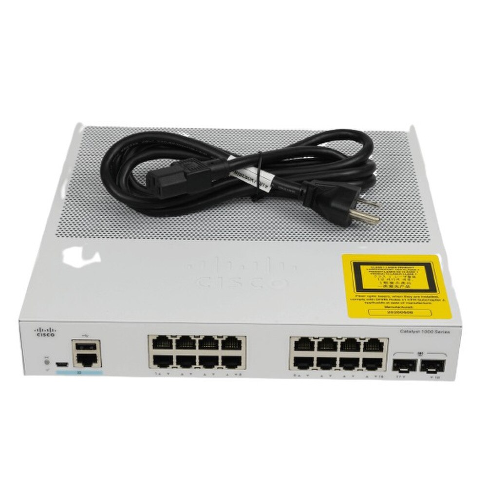 Cisco Catalyst 1000-16T-2G-L 16-Port Gigabit Ethernet Switch with 2 SFP Uplinks New 4