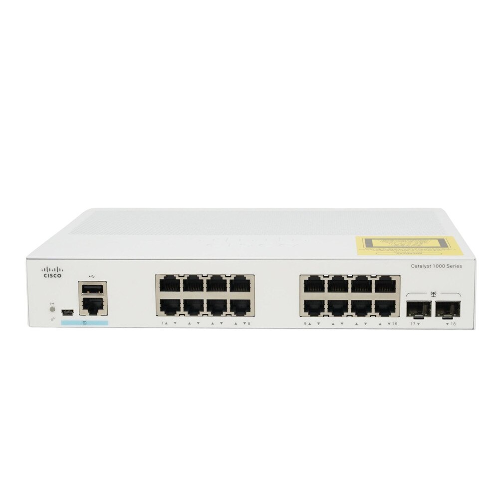 Cisco Catalyst 1000-16T-E-2G-L 16-Port Gigabit Ethernet Managed Switch with 2 SFP Uplinks Refresh 2