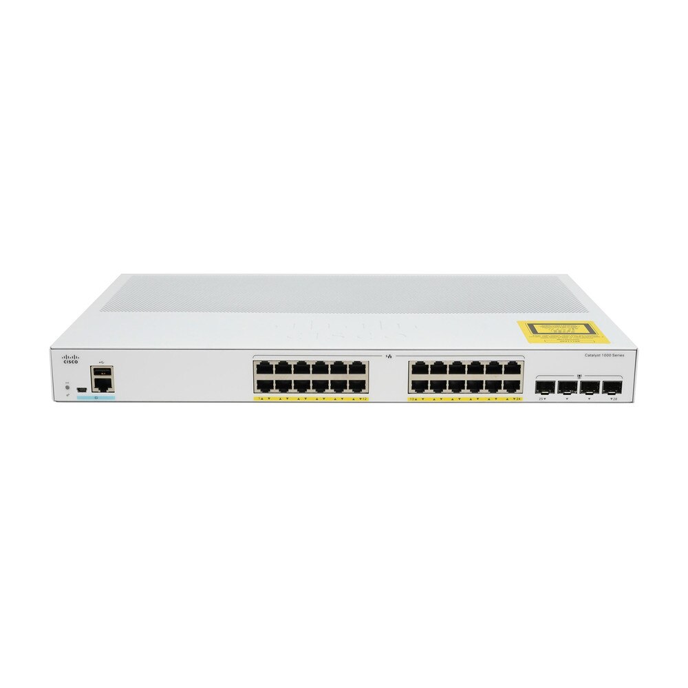 Cisco Catalyst C1000-24P-4G-L 24-Port Gigabit PoE+ Managed Network Switch New 1