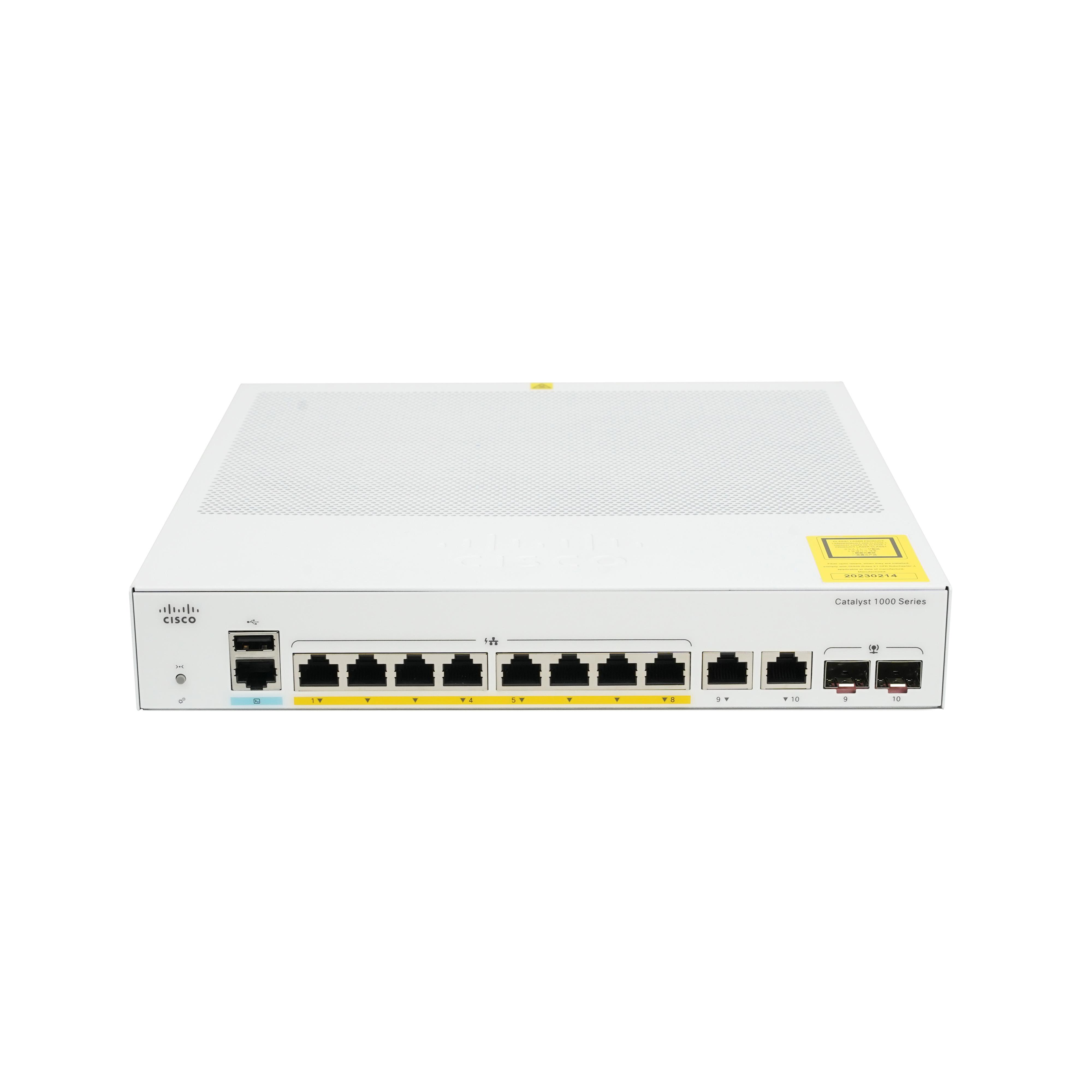 Cisco Catalyst C1000-8P-2G-L 8-Port Gigabit Ethernet PoE+ Managed