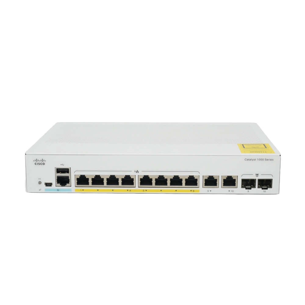 Cisco Catalyst C1000-8P-E-2G-L-RF 8-Port Gigabit PoE+ Managed Network Switch Refresh 1