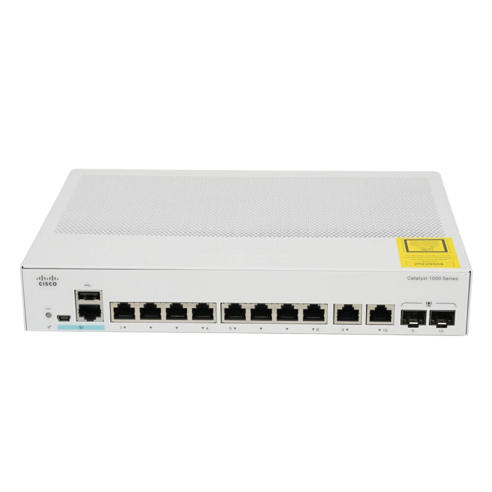 Cisco Catalyst C1000-8T-2G-L-RF 8-Port Gigabit Managed Network Switch Refresh 2