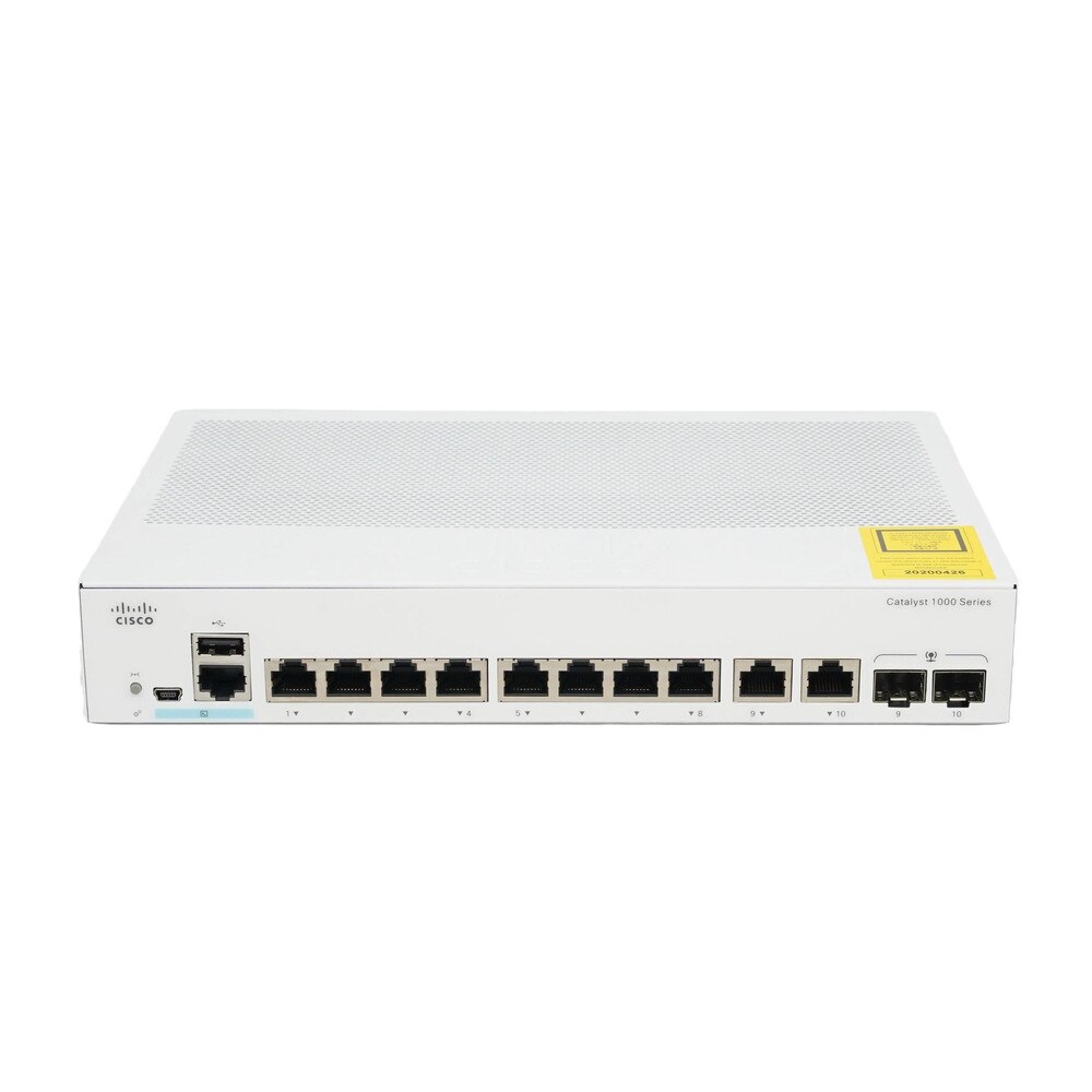 Cisco Catalyst C1000-8T-E-2G-L 8-Port Gigabit Managed Network Switch | New 2