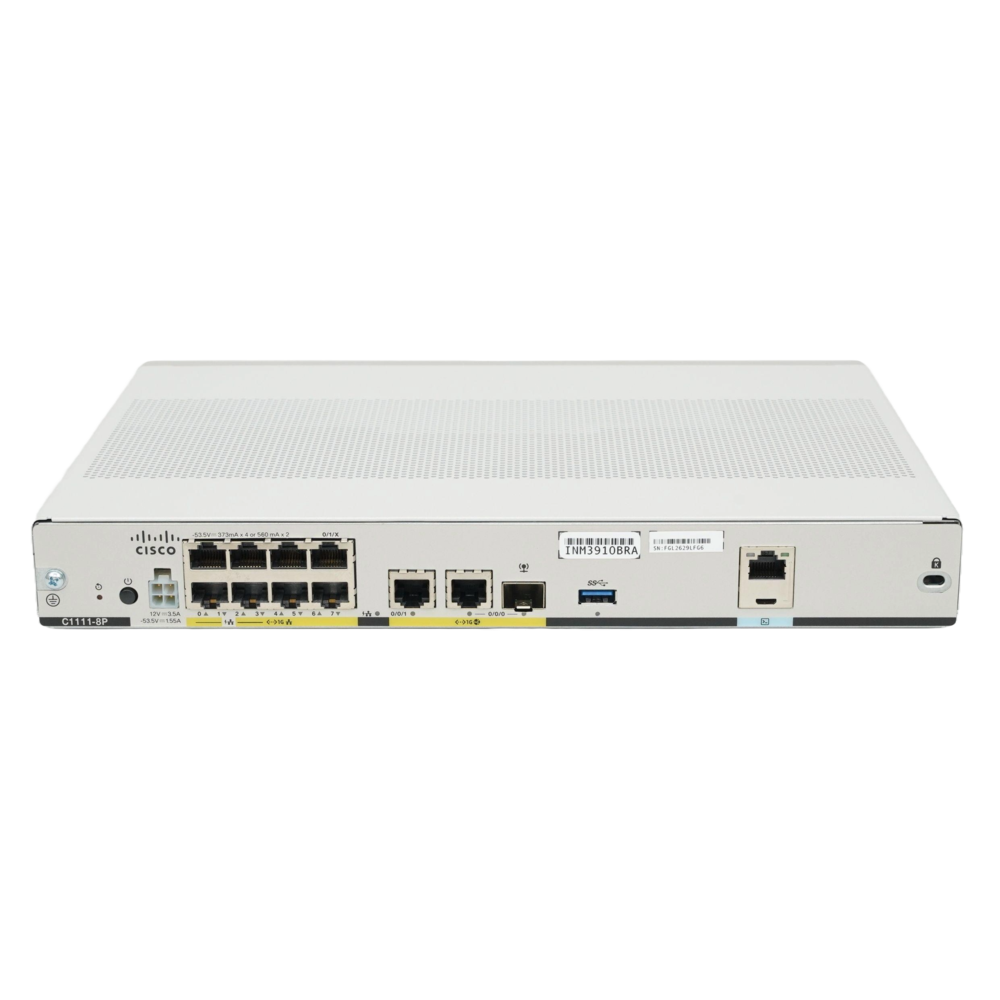 Cisco C1111-8P Integrated Services Router with 8 Gigabit Ethernet Ports New 3