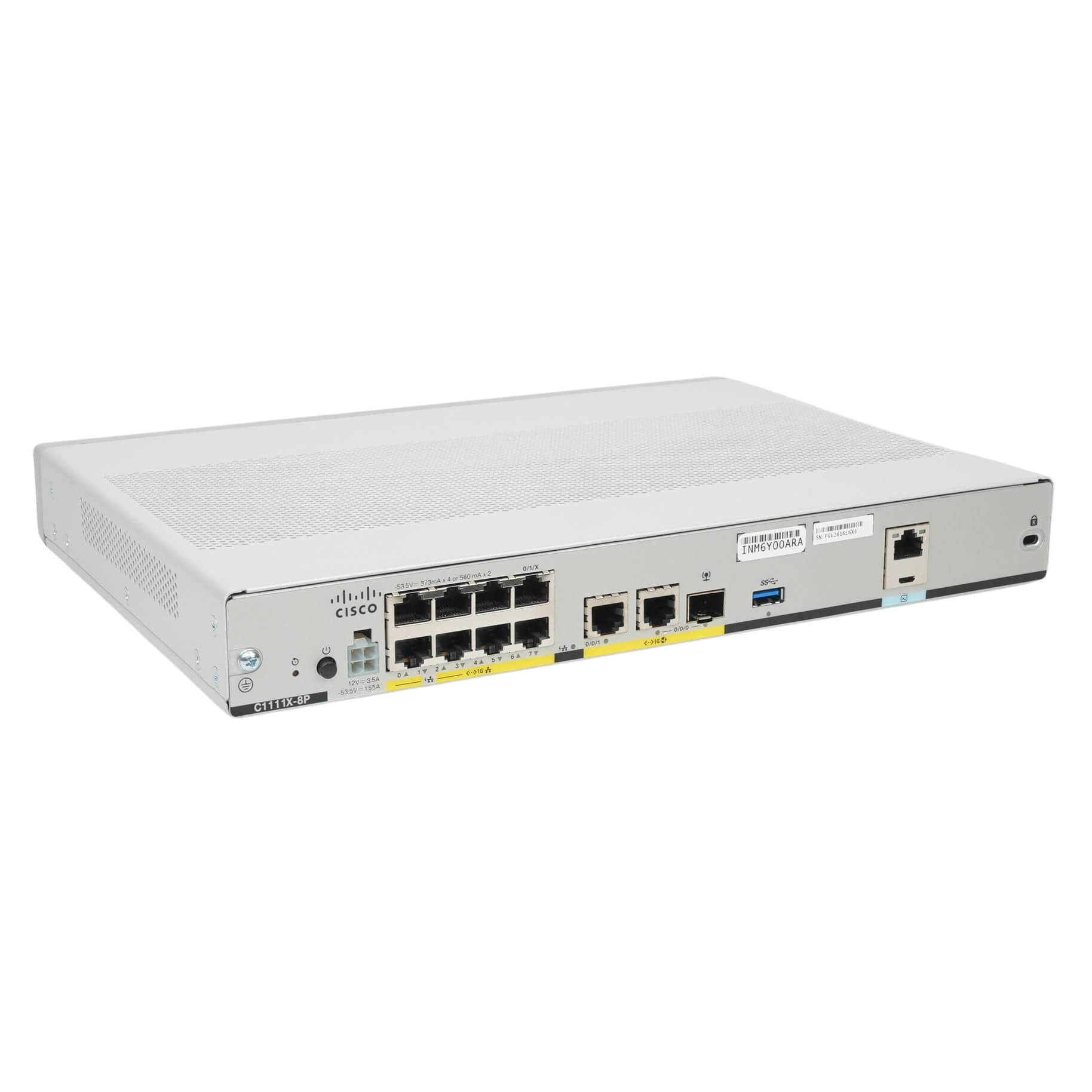 Cisco C1111X-8P Integrated Services Router with 8 Gigabit Ethernet