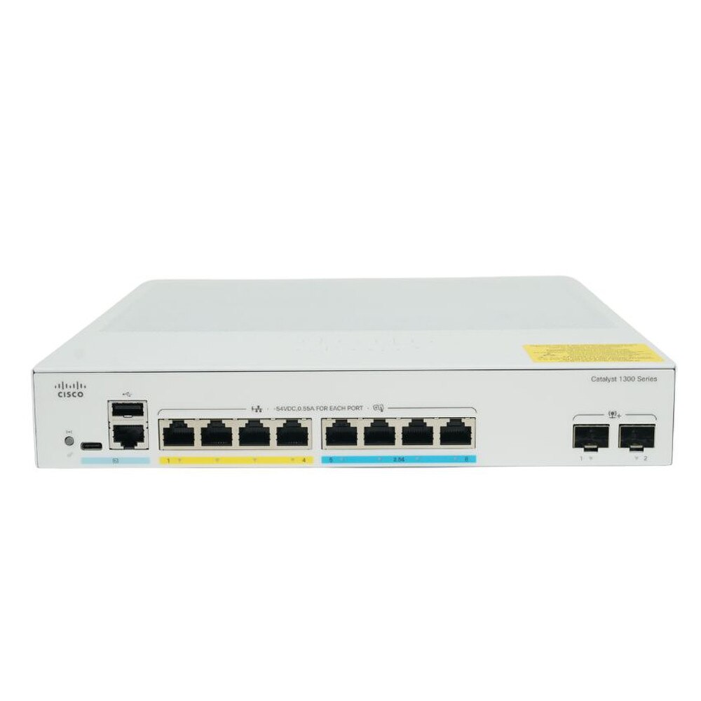 Cisco Catalyst C1300-8MGP-2X 8-Port Multi-Gig PoE+ Managed Network Switch New 2