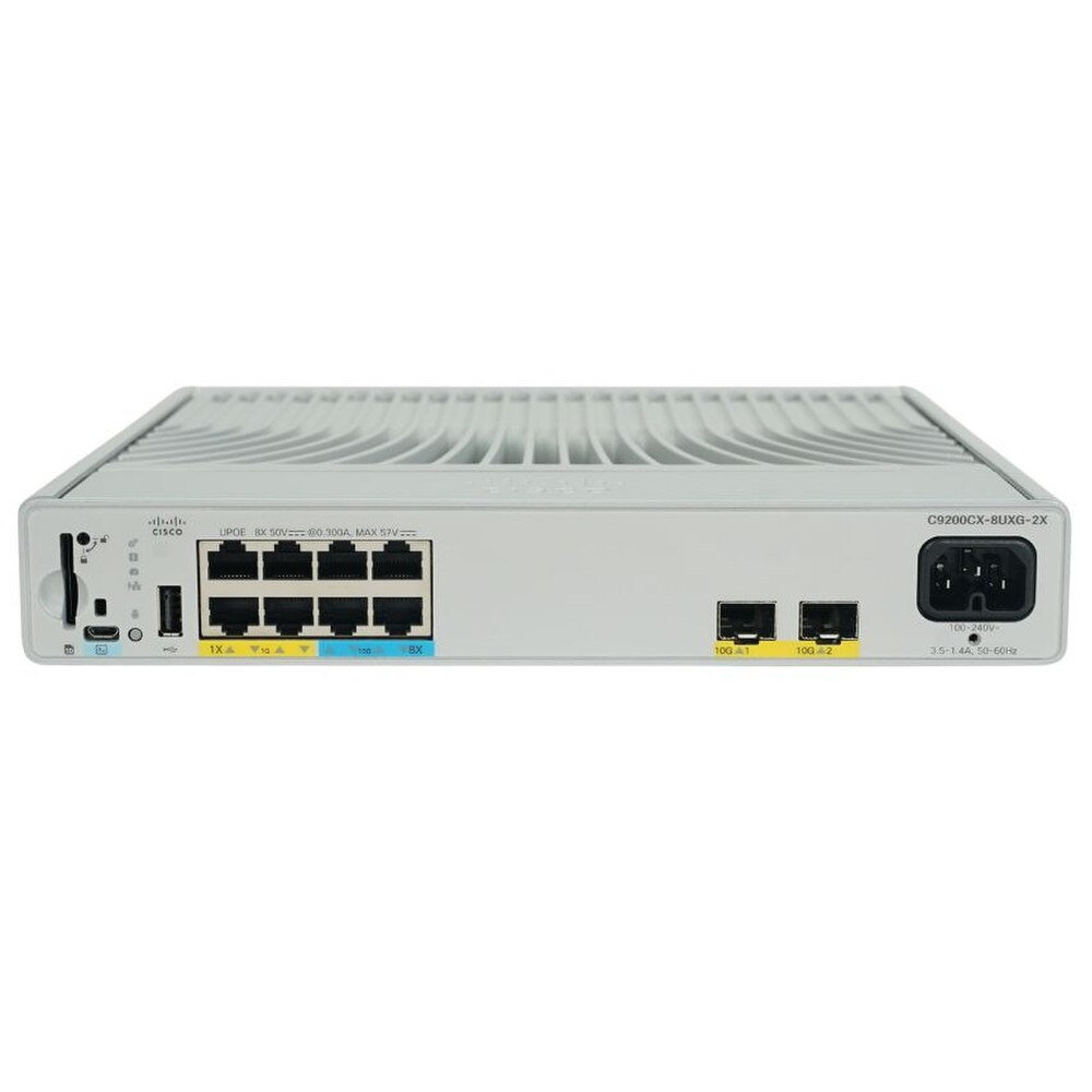 Cisco Catalyst C9200CX-8UXG-2X-E 8-Port PoE+ Compact Switch with Network Essentials New 2