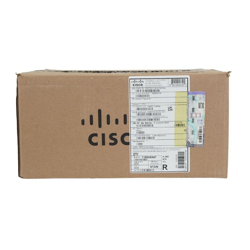 Cisco Catalyst C9200CX-8UXG-2X-E 8-Port PoE+ Compact Switch with Network Essentials New 5