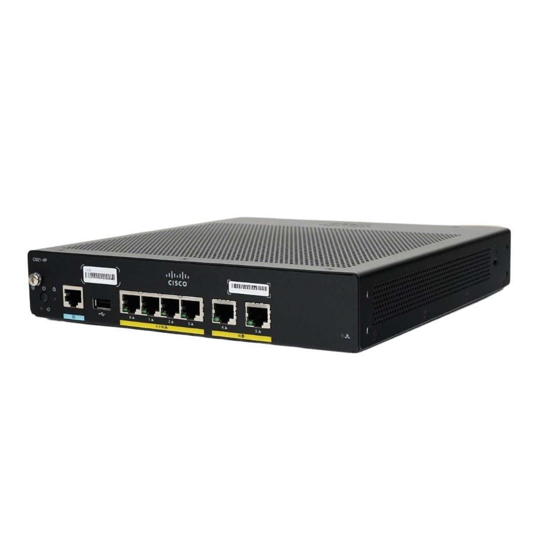 Cisco 921 Gigabit Ethernet Security Router with 4-Port Managed