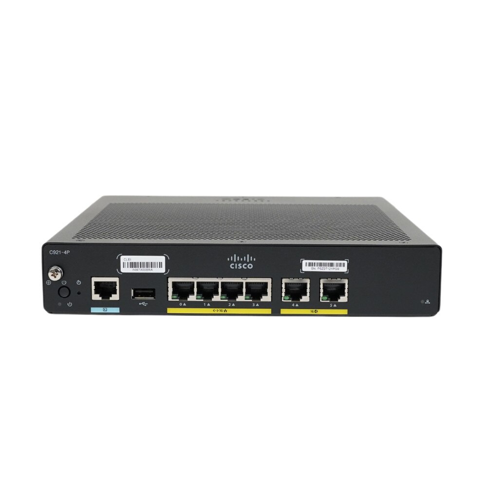 Cisco 921 Gigabit Ethernet Security Router with 4-Port Managed Switch (C921-4P) New 3