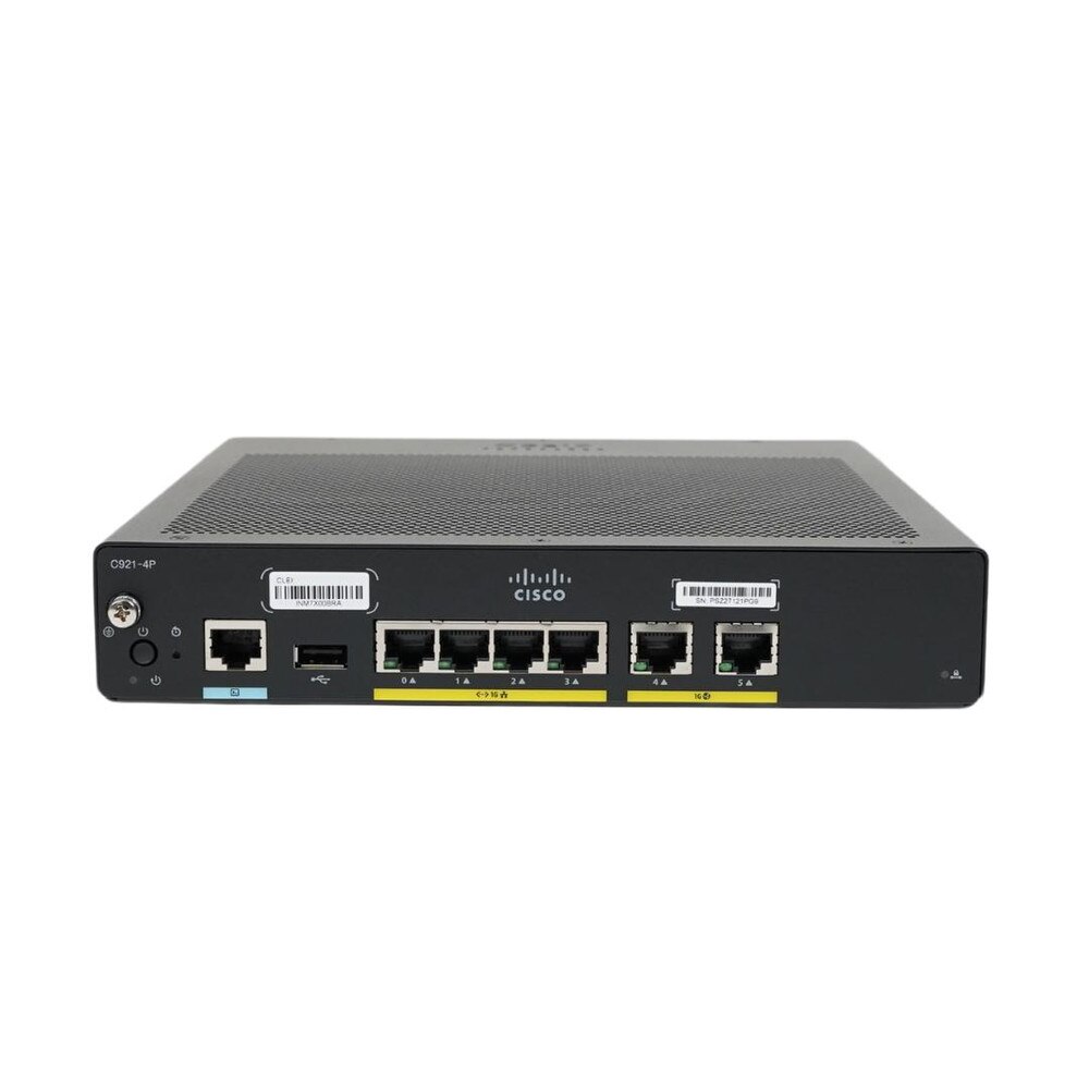 Cisco 921 Gigabit Ethernet Security Router with 4-Port Managed Switch (C921-4P) Refresh 3