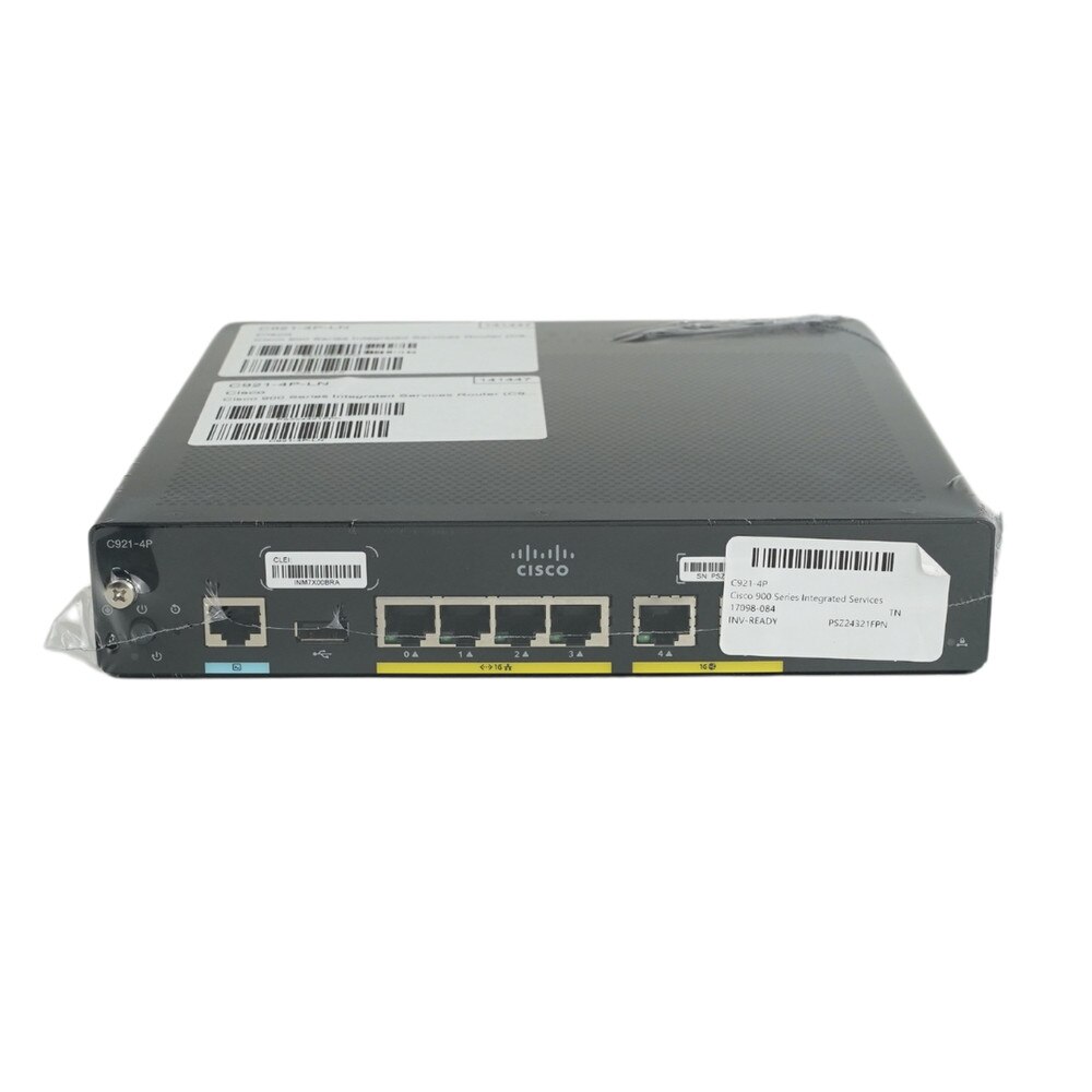 Cisco 921 Gigabit Ethernet Security Router with 4-Port Managed Switch (C921-4P) Excess 3