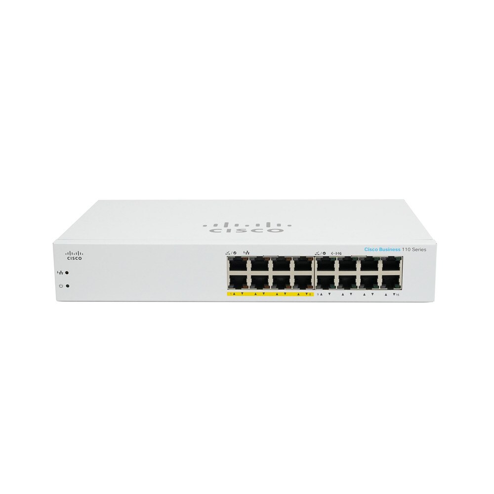 Cisco CBS110-16PP 16-Port Unmanaged Switch (NA) Refresh 4