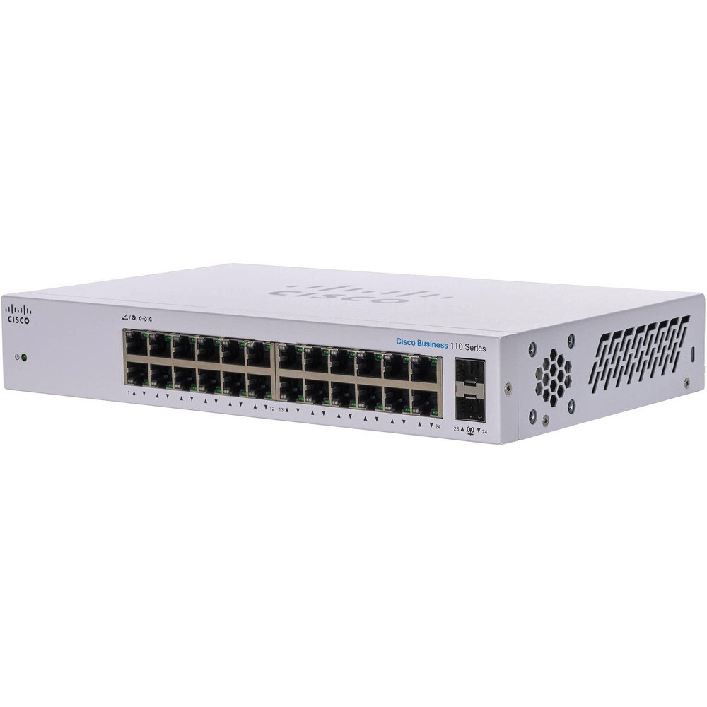 Cisco CBS110-24T 24-Port Gigabit Ethernet Switch with 2 Gigabit SFP (NA) New 1