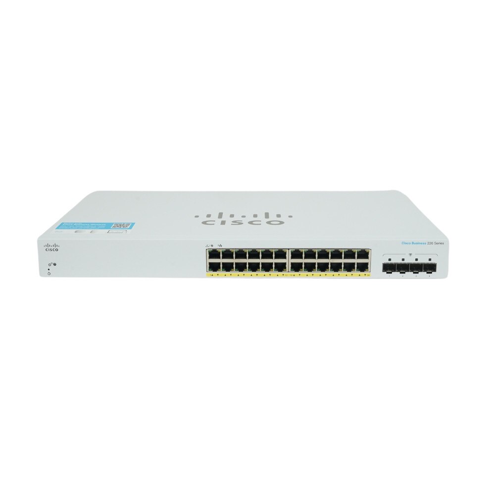 Cisco CBS220-24FP-4G 24-Port Gigabit PoE+ Managed Network Switch with SFP (NA) Refresh 3