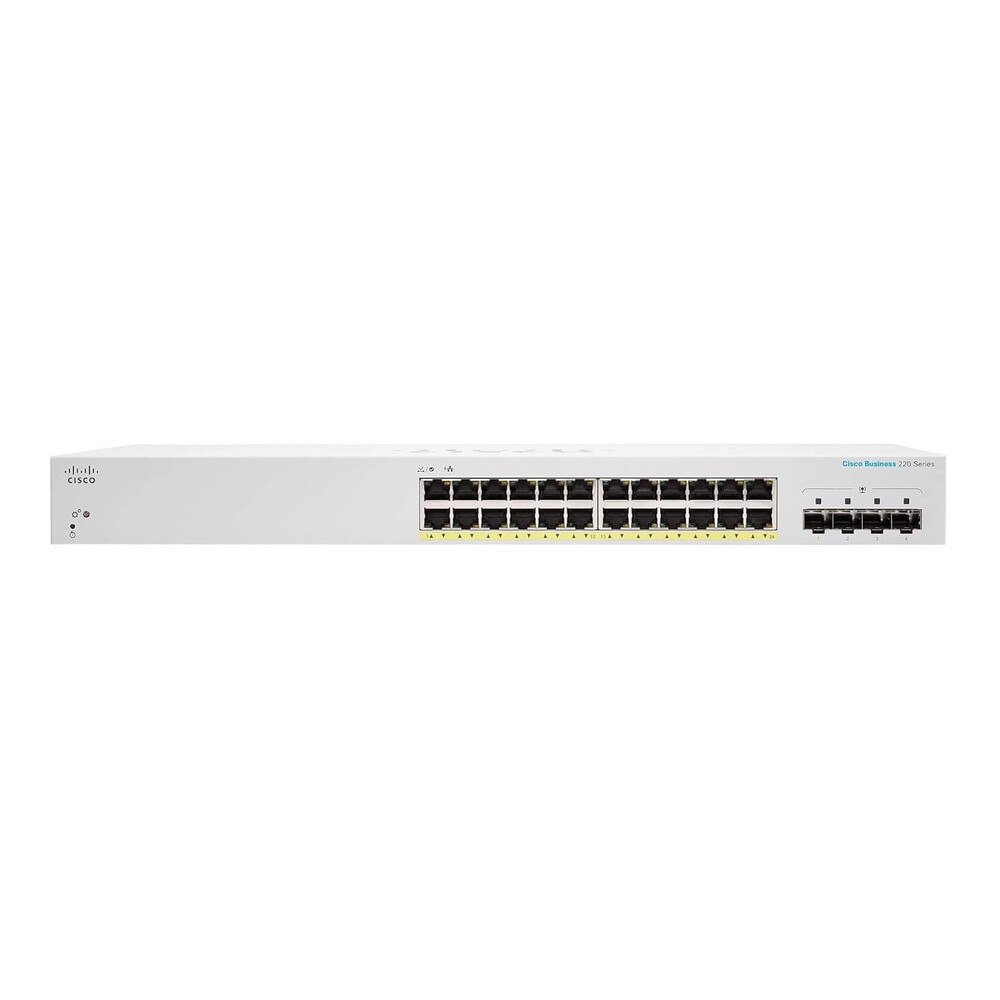 Cisco CBS220-24P-4G 24-Port Gigabit PoE+ Managed Network Switch with SFP (NA) Refresh 2