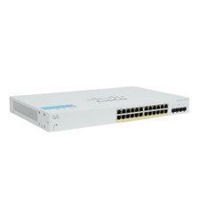 Cisco CBS220-24P-4X 24-Port Gigabit PoE+ Managed Network Switch (CBS220-24P-4X-NA-RF) Refresh 1