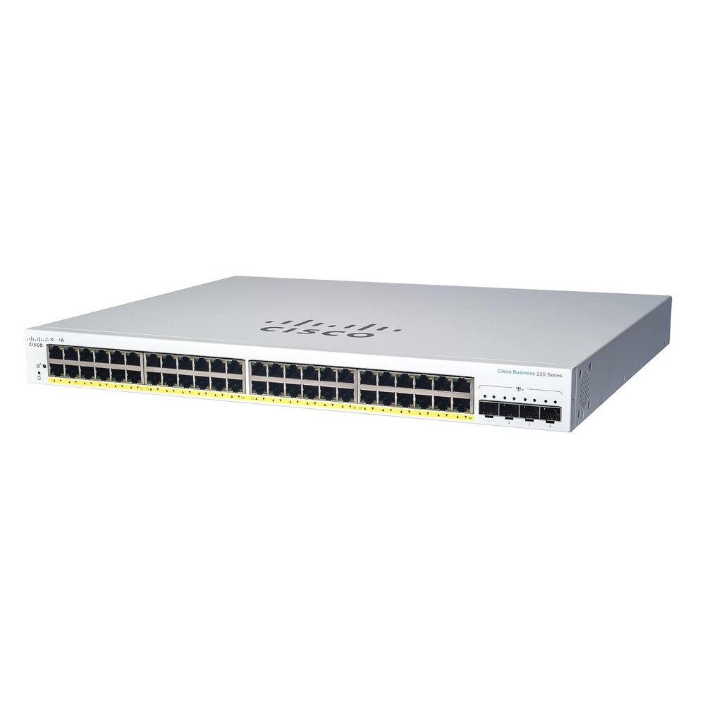 Cisco CBS220-48T-4X 48-Port Gigabit Managed Network Switch with SFP+ (NA) | Recertified 1