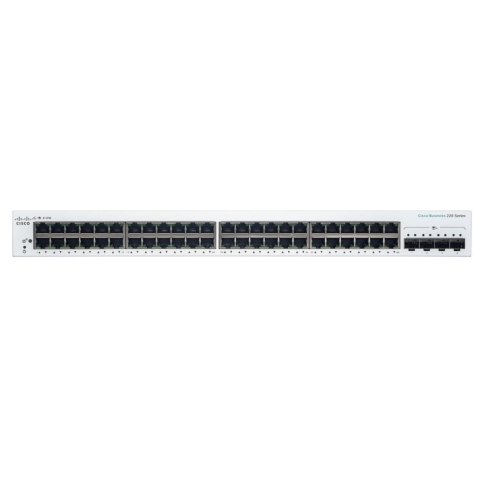 Cisco CBS220-48T-4X 48-Port Gigabit Managed Network Switch with SFP+ (NA) | Recertified 2