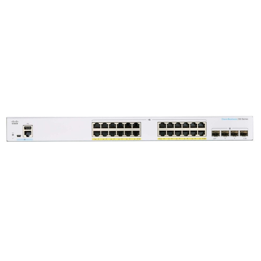 Cisco CBS250-24FP-4G 24-Port Gigabit PoE+ Managed Switch with SFP (NA) Excess 2