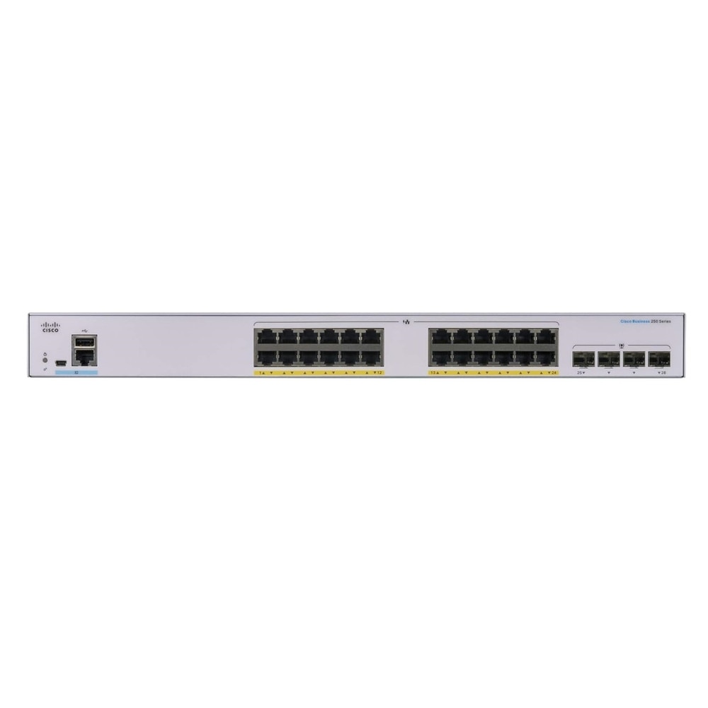 Cisco CBS250-24P-4G 24-Port Gigabit PoE+ Managed Switch with SFP (NA) Refresh 2