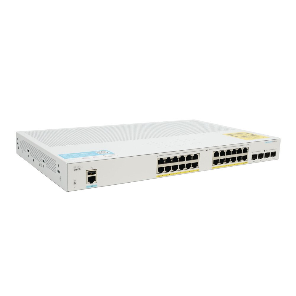 Cisco CBS250-24P-4G 24-Port Gigabit PoE+ Managed Switch with SFP (NA) Refresh 3