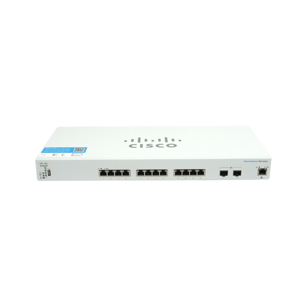 Cisco CBS350-12XT 12-Port 10G Managed Network Switch (CBS350-12XT-NA-RF) | Refresh 3