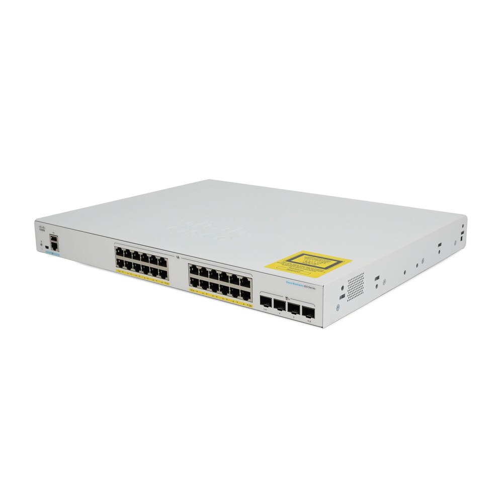 Cisco CBS350-24FP-4X 24-Port Gigabit PoE+ Managed Switch with SFP+ (NA) Refresh 1