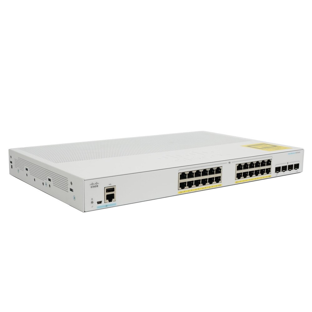 Cisco CBS350-24P-4G 24-Port Gigabit PoE+ Managed Switch with SFP (NA) Refresh 1