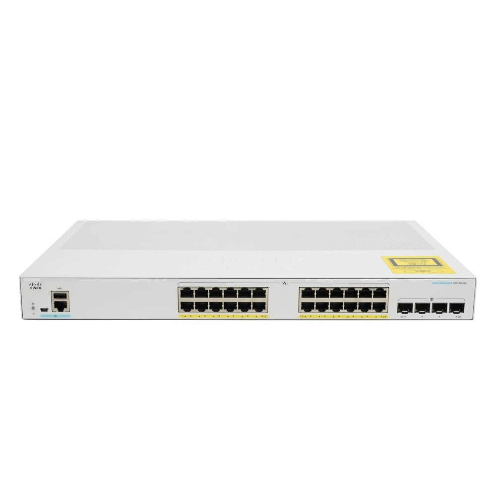 Cisco CBS350-24P-4G 24-Port Gigabit PoE+ Managed Switch with SFP (NA) Refresh 2