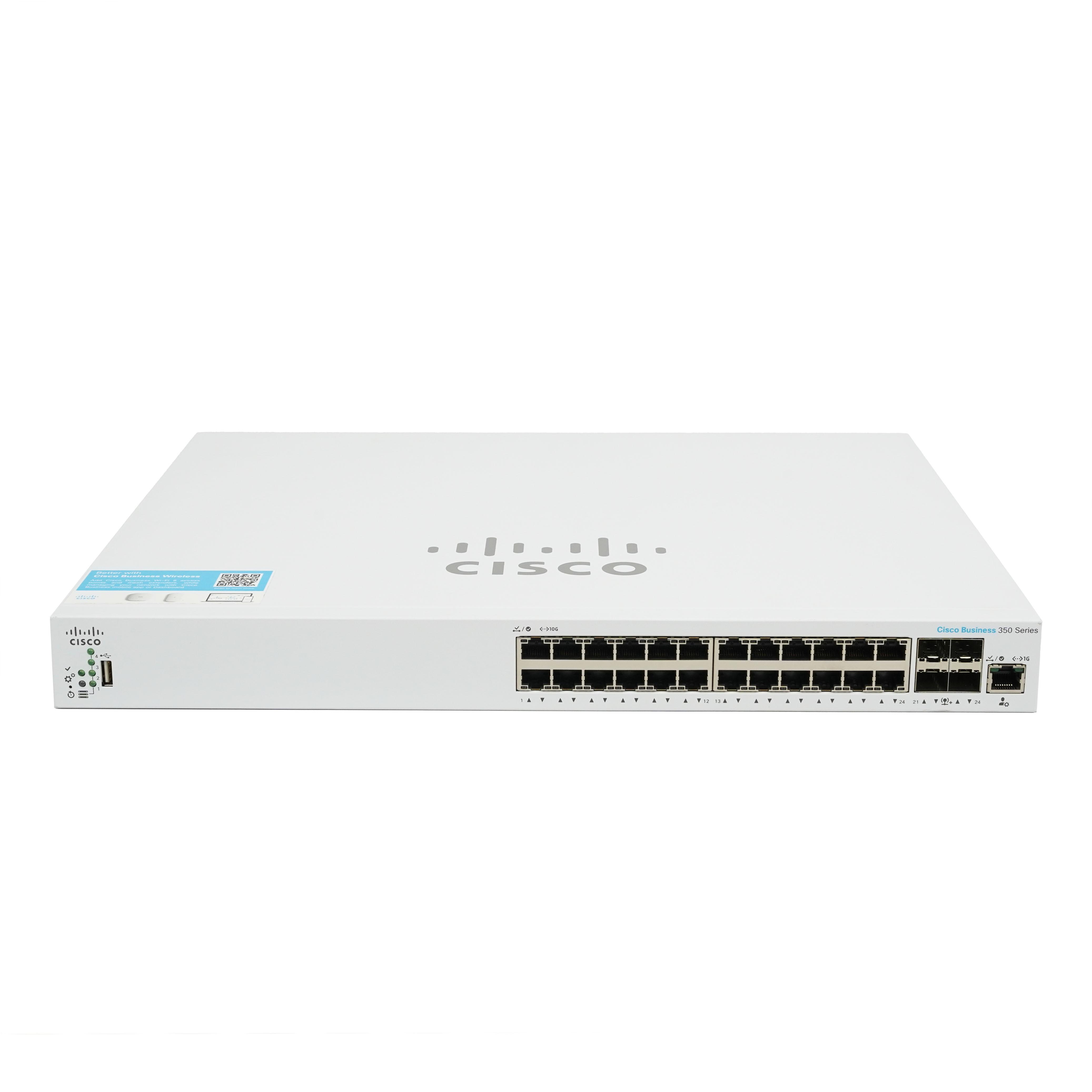 Cisco Business CBS350-24XT 24-Port Managed Network Switch with 10G