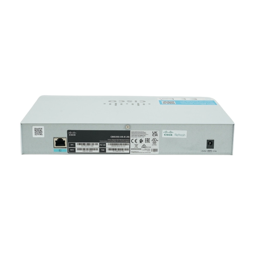 Cisco CBS350-8S-E-2G 8-Port SFP Gigabit Managed Network Switch (NA) Refresh 2