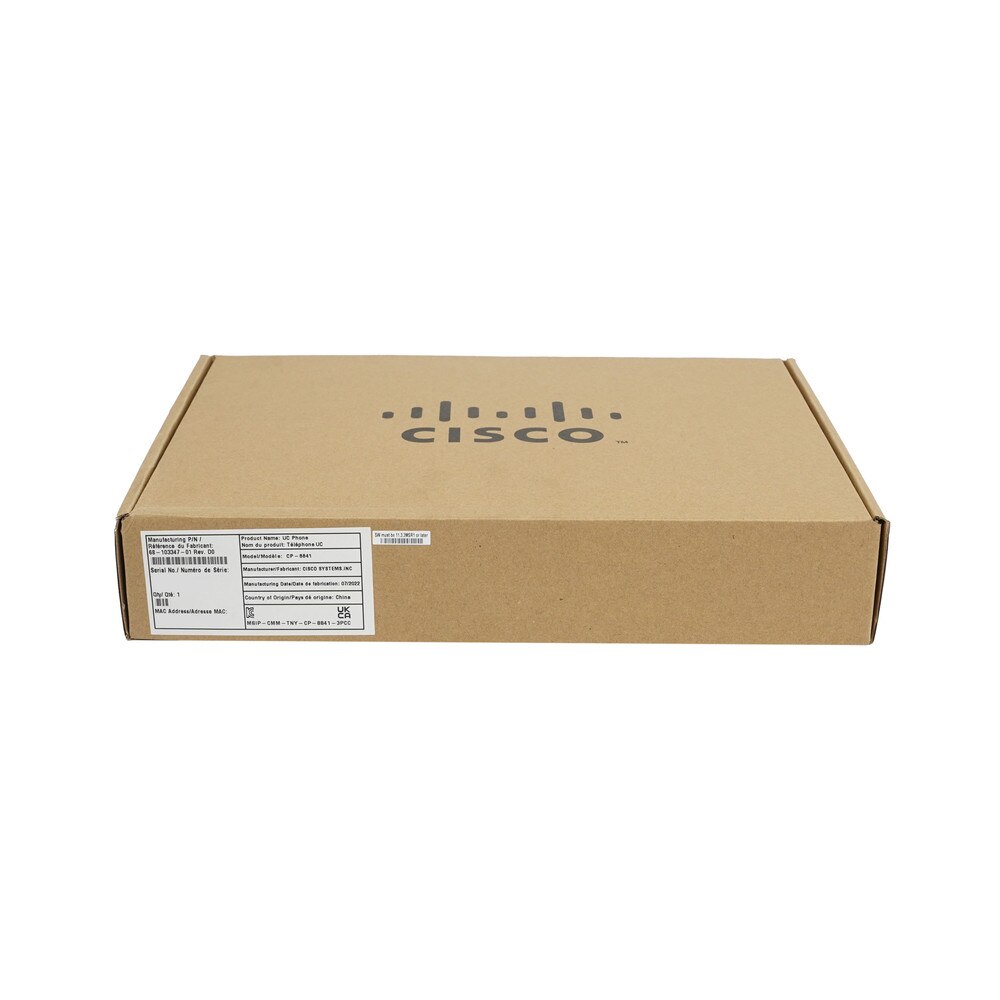Cisco 8841 IP Phone with Multiplatform Firmware (CP-8841-3PCC-K9) New 6