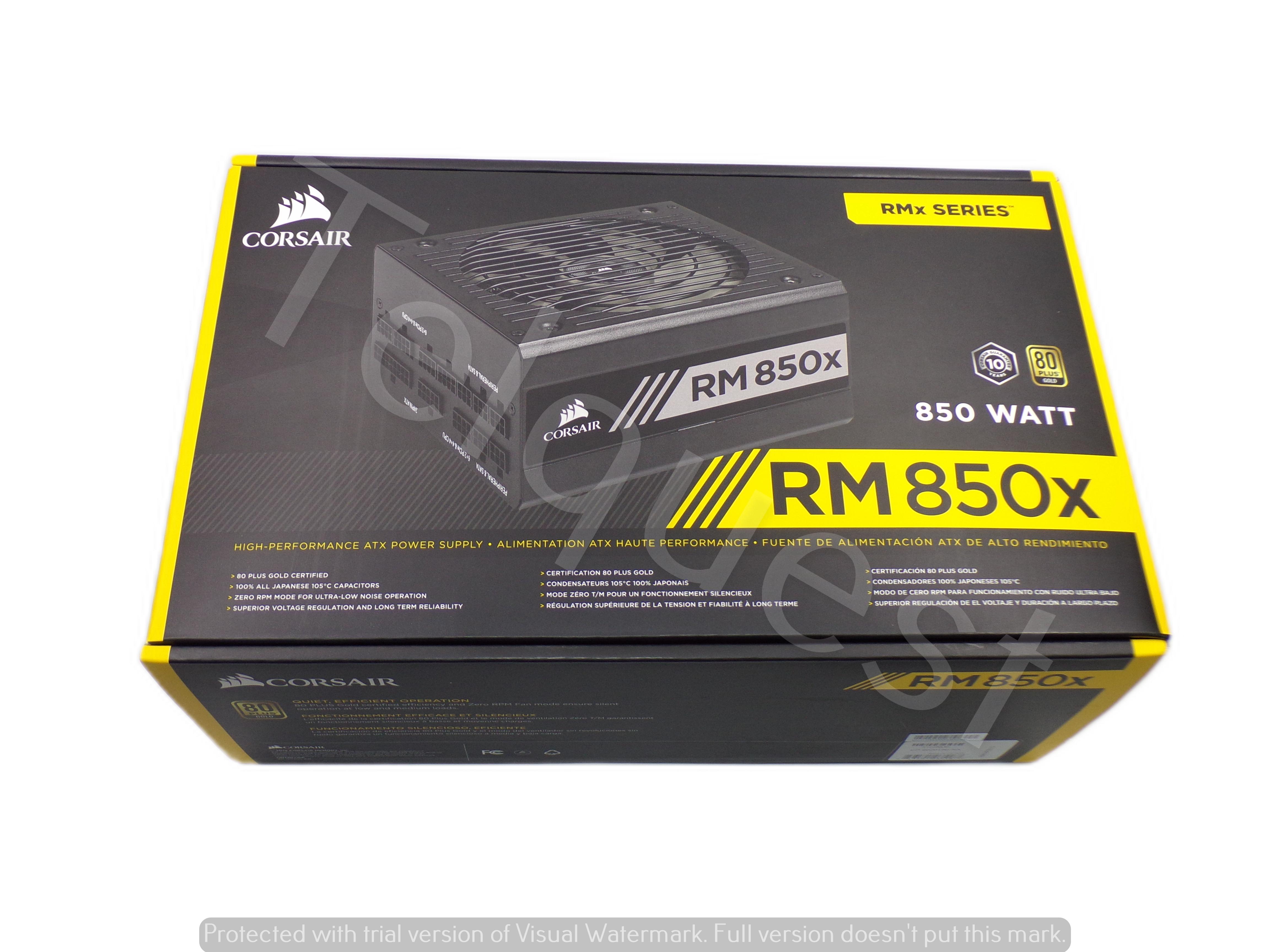 Corsair RMx Series RM850x 850 Watt 80 PLUS Gold Fully Modular ATX