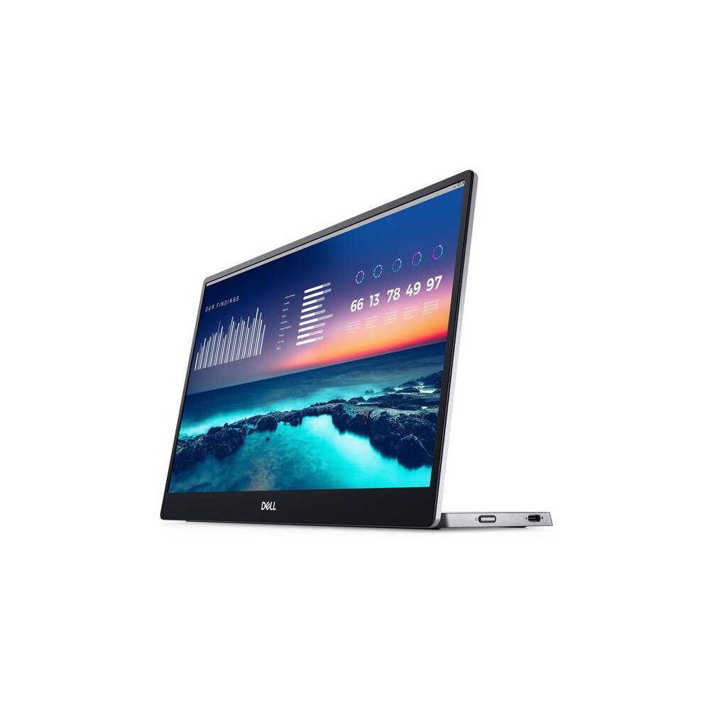 Dell 14 Inch IPS LED FHD Portable Monitor (DELL-P1424H) with USB-C connectivity, slim design, and full HD display for mobile productivity