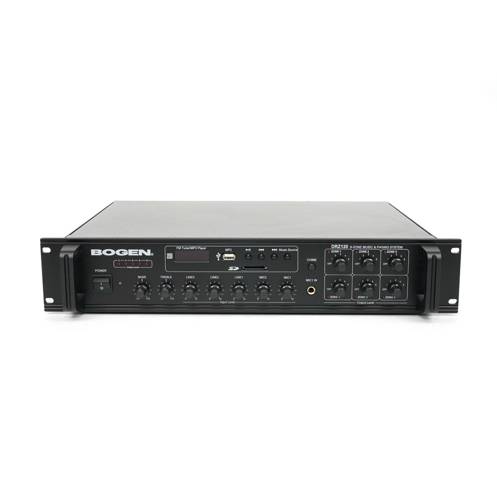 Bogen DRZ120 6-Zone Music & Paging System Like New 2