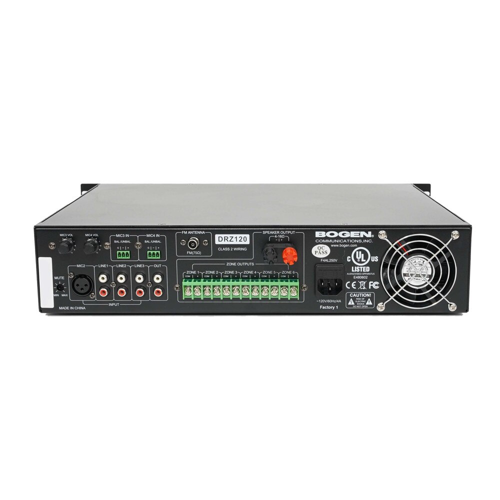 Bogen DRZ120 6-Zone Music & Paging System New 3